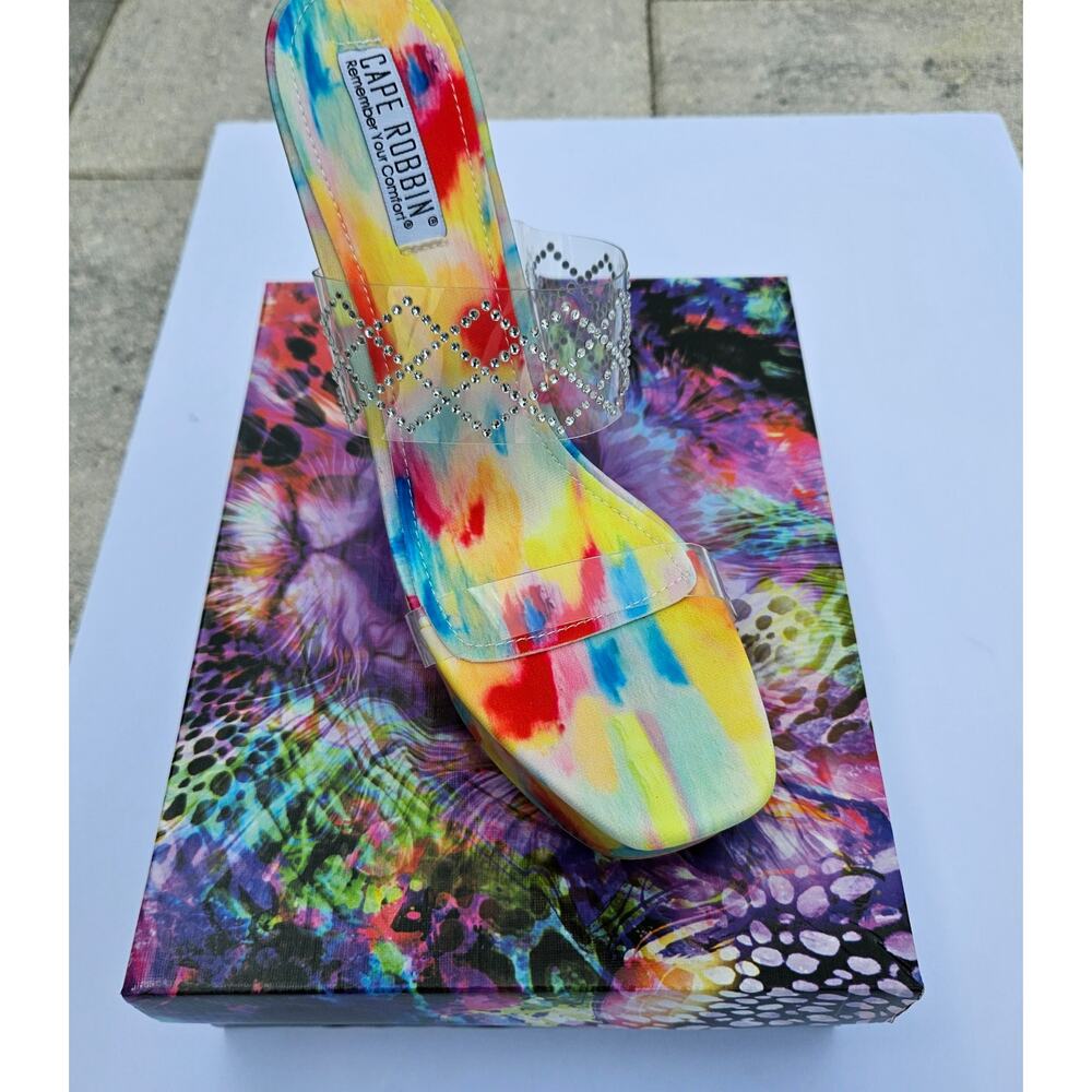 Cape Robbin Rika Platform Shoes Size 11 US Rainbow Platform Shoes - Picture 4 of 5